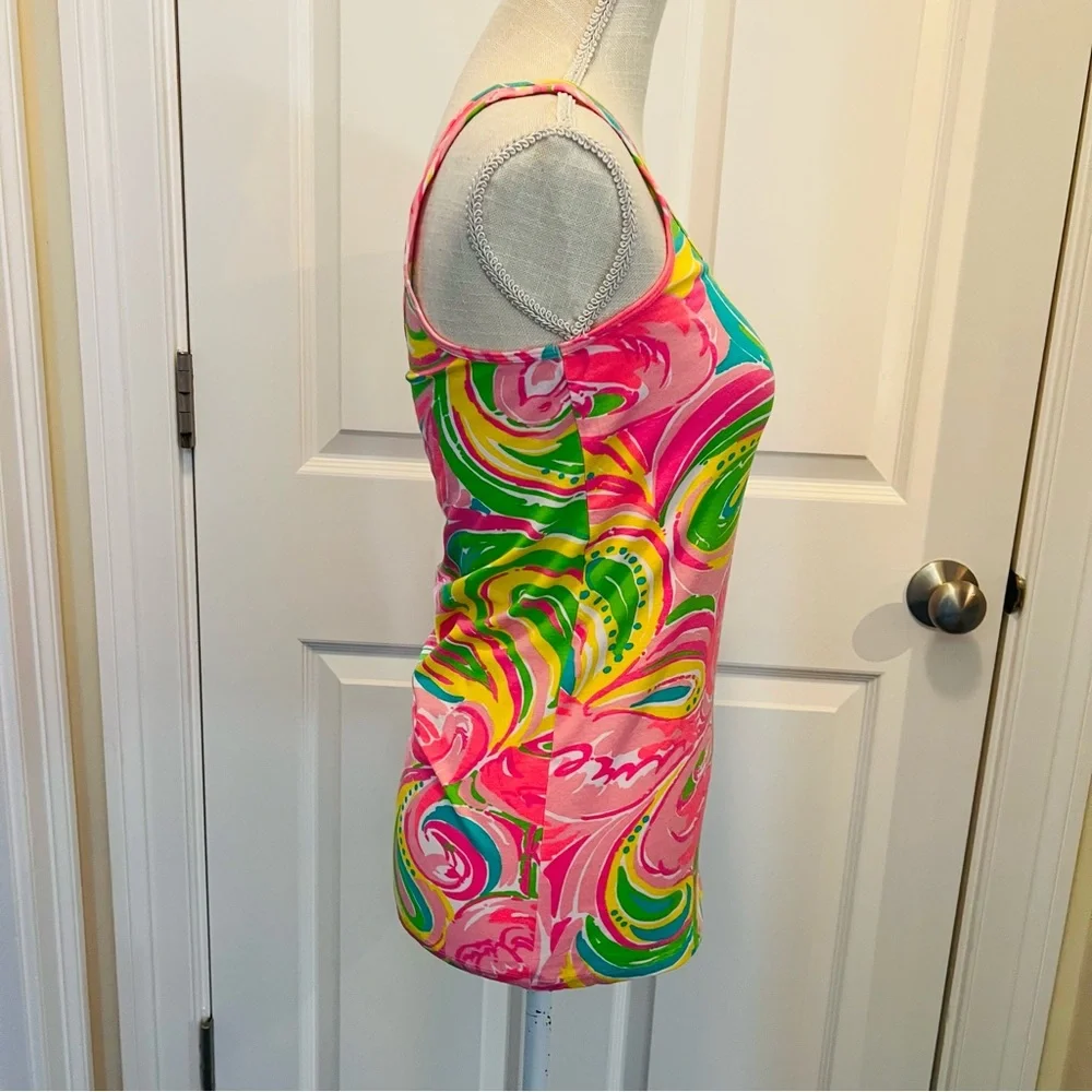 NEW LILLY PULITZER TABBIE TANK IN MULTI ALL-NIGHTER - Picture 10 of 12